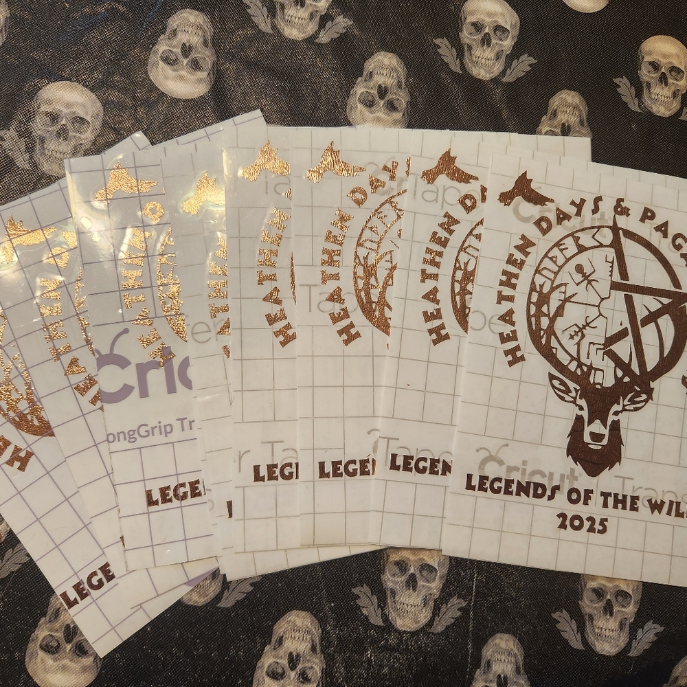 Heathen Days and Pagan Nights 2025 vynl stickers
